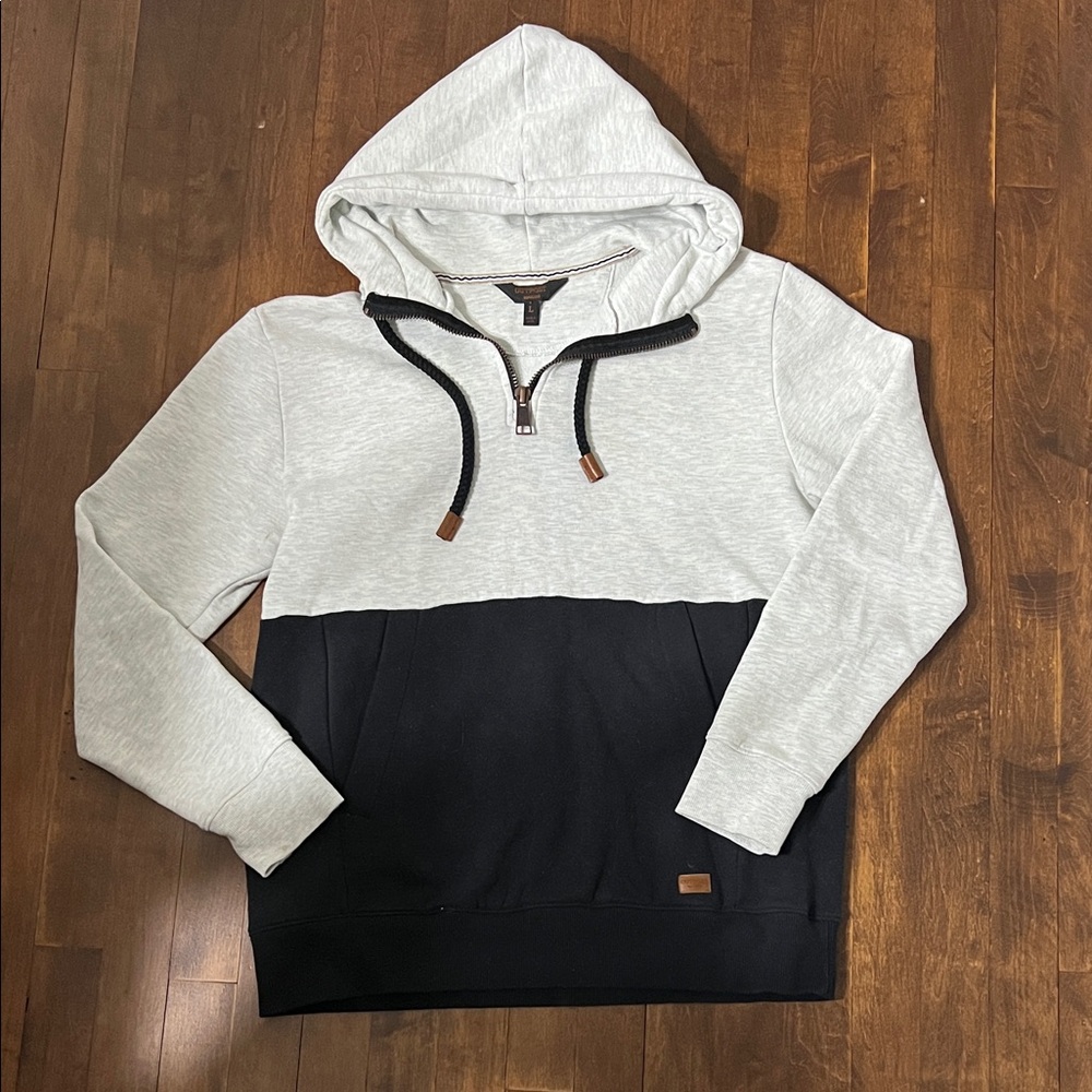 Outpost Two-Tone Gray and Black Men's Hoodie